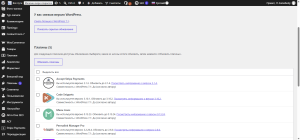 консоль обновления WordPress 